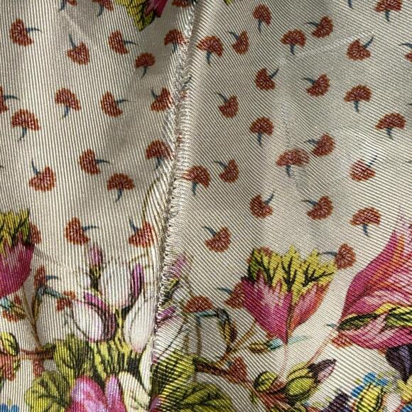 Johnny Was Zastone Womens Pant Sz S Silk Wide Leg Pants BOHO Floral Pockets FLAW - Picture 8 of 15